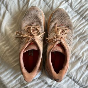 Peach Hoka Running Shoe